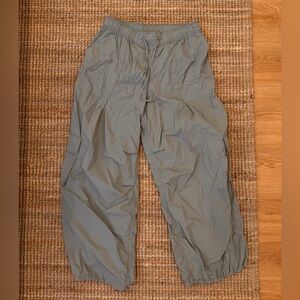 Anthropologie Khaki Thin Nylon Cargo Pants